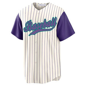 Maillot de baseball pour hommes le plus vendu 100% polyester respirant léger vêtements de sport à séchage rapide - Product Image 4