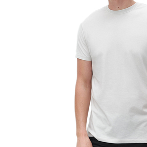 เสื้อยืดคอกลมโอเวอร์ไซส์ผู้ชาย สีพื้น ผ้าโพลีเอสเตอร์/คอตตอน แต่งขอบเสื้อแบบริงเกอร์  งานปักโลโก้ตามสั่ง  ผ้าหนา 220 กรัม  แบบถักอย่างดี - Product Image 6