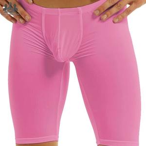 Pantalones Cortos de Compresión Deportivos Transpirables de Verano de Calidad Premium con Logotipo Personalizado, Cintura Media Elástica, Capa Base para Correr, Estilo Deportivo Sólido - Product Image 4