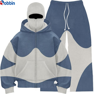Conjunto Deportivo Unisex con Logotipo Personalizado de BOBBIN INDUSTRIES, Sudadera con Capucha y Pantalones Deportivos de Dos Piezas, Ropa Deportiva de Invierno de Poliéster/Algodón - Product Image 6