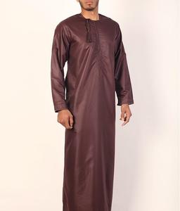 Todos los tamaños disponibles por encargo Jubbah thobes Al Daffah Thobes Color sólido liso Manga larga Calidad superior Nueva llegada Hombres Thobes - Product Image 5