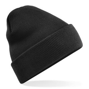 Gorro corto de invierno sólido, gorro negro suave y cómodo/gorro de invierno personalizado de alta calidad/gorro de invierno con logotipo personalizado - Product Image 3