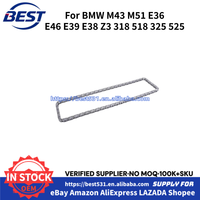 MBSGSW Auto Engine Parts Kit de chaîne de distribution pour BMW Série 3/5/7 Z3 M43 M51 E36 E46 E39 E38 Z3 318 518 325 525 11311247150
