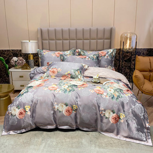 Juego de Ropa de Cama 100% Algodón, Diseño Jacquard, Múltiples Estampados, Funda Nórdica, Sábanas, Venta al Por Mayor, Personalizable, Fábrica de Guangzhou - Product Image 4