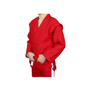 ชุดเครื่องแบบ Sambo สำหรับผู้ชายชุดเครื่องแบบศิลปะการต่อสู้ผ้าฝ้าย100% พร้อมเข็มขัด Sambo - Product Image 4