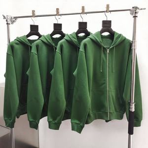 เสื้อฮู้ดซิปผู้ชายผ้าฝ้าย 100% หนัก 500 กรัม สไตล์ฮิปฮอป สตรีทแวร์ ทรงโอเวอร์ไซส์ ผ้าเฟรนช์เทอร์รี่ สำหรับฤดูใบไม้ร่วง รับสกรีนลายตามสั่ง ขายส่ง - Product Image 4