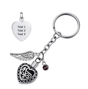 Maman Mini Urnes Personnalisées Urnes Décoratives en Acier Inoxydable pour Cendres Mémorial Papillon en Cœur Crémation Taille Personnalisée - Product Image 2