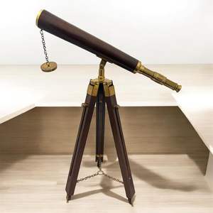 Telescopio de metal de alta calidad, lente de latón duradera, enfoque ajustable, ideal para observación de estrellas, astronomía y cielo nocturno - Product Image 1