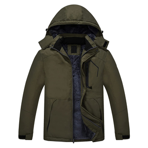 แจ็กเก็ตเดินป่ากันน้ำสำหรับผู้ชายเสื้อกันลมมีฮู้ดถอดได้สำหรับแจ็คเก็ตกลางแจ้งแฟชั่นตัวหนาออกแบบได้ตามต้องการ - Product Image 1