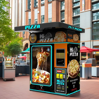 Distributeur automatique de pizzas chaudes pour gares à grande vitesse, avec fonction de cuisson ou de distribution automatique