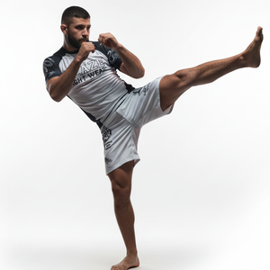 Blaze Fight Wear Men'<b>s</b> & Women'<b>s</b> Full Coverage Rashguard Set & Jiu Jitsu Shorts for BJJ MMA Jiu Jitsu Training Adults Fighting - Product Image 2