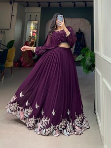 Hot Sale Elegant Georgette Lehenga Choli Lightweight Comfortable for Wedding and Festive Occasions Available for Export Price - Product Image 6