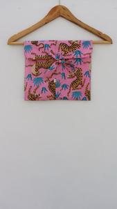 Conjunto de pijamas de algodón puro con estampado de tigre de lujo, traje de noche suave, tejido de algodón indio informal, regalo perfecto para ella - Product Image 6