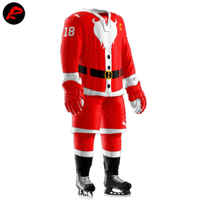 Ensembles d'uniformes de hockey sur glace personnalisés Vêtements de sport de style unique avec nom d'équipe Impression par sublimation OEM Nom d'équipe personnalisé - Product Image 3