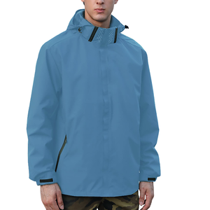 Chaqueta Impermeable de Senderismo con Capucha, Cuello Alto, Mangas Largas, Transpirable, Cálida y Casual - Product Image 5