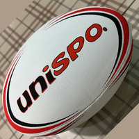 Balón de Rugby UNISPO Classic de Alta Retención de Aire, Fabricado en India, Certificado por la IRB, Balón de Práctica Escolar, Diseño Ecológico y Duradero