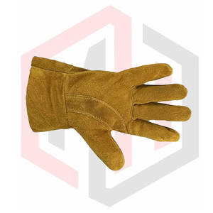 Guantes de seguridad para construcción y Jardín de soldadura Guantes de trabajo de cuero dividido de vaca - Product Image 4