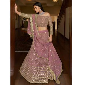 ใหม่มาถึง2022ร้อนขายออกแบบที่มีคุณภาพที่ดีที่สุดราคาถูกอัตราการหมั้นงานแต่งงานสวมใส่ Georgette หนักเย็บปักถักร้อยลำดับ - Product Image 1