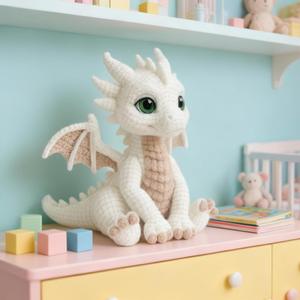 Juego de Juguetes de Ganchillo de Lana para Tejer Dragones de Cuatro Colores, Hechos a Mano, Antiestrés, DIY, Superventas Transfronterizo - Product Image 1