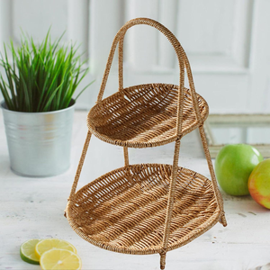 Plateau de panier ovale en rotin naturel artisanal-Parfait pour le pain, les collations et les fruits Organisateur écologique pour la maison - Product Image 1