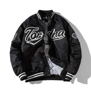 Chaqueta de béisbol Hombres Mujeres Chaqueta bordada Carta Streetwear Chaqueta Moda Vintage Rompevientos Parejas Primavera Otoño - Product Image 3