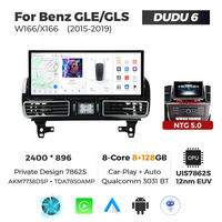 NaviFly DUDUAUTO DUDU7 7870 12.3 pouces 2400*896 WIFI GPS 4G Autoradio pour Benz GLE GLS W166 X166 avec Car Play Android Auto