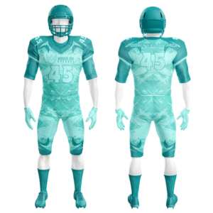 Uniformes de fútbol americano de manga corta personalizados Camisetas De LICRA sublimadas con pantalones integrados camiseta de fútbol americano - Product Image 2