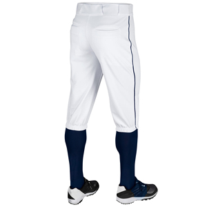 Pantalones cortos de béisbol personalizados hasta la rodilla ajustados sublimación pantalones cortos de béisbol y softball de talla grande dos botones de rayas laterales bragas de béisbol - Product Image 2