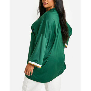 Camisetas de algodón 100% de gran tamaño holgadas informales para mujer Estilo cómodo de verano a precios mayoristas - Product Image 2