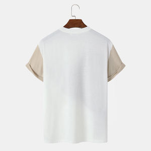 Camiseta de secado rápido para hombre, 100% algodón, logotipo personalizado y estampado en color, diseño de manga corta con camisa en blanco personalizada - Product Image 2