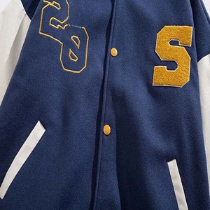 Women's & Men's Coated Canvas Reversible Customizable Varsity <b>Baseball</b> <b>Bomber</b> <b>Jacket</b> Casual Letterman College Style - Product Image 3
