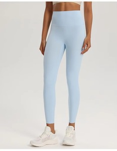 Custom Solid Plain Yoga Pants High Quality Leggings for Women Activewear Workout Elastic High Waist Stretchable Women Leggings - Product Image 6