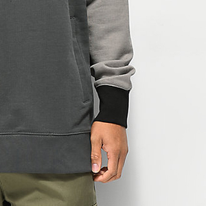 Men's <b>Grey</b> Hoodie Raglan Sleeves High Quality Custom Design Modern Embroidery Screen Printing Winter Customizable <b>Sweatshirt</b> - Product Image 6