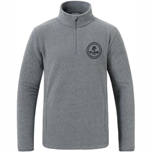 Chaqueta Polar Técnica de Invierno para Hombre con Logotipo Personalizado del Fabricante, Chaqueta Casual con Cierre de Cremallera de un Cuarto, Cortavientos, Bordada - Product Image 2