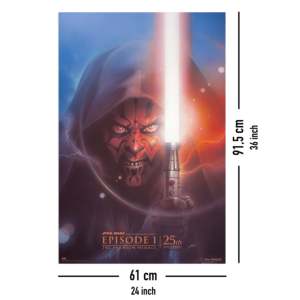25th Anniversary Star Wars Episode 1 <b>Poster</b> Paper Wall Decor - Product Image 6