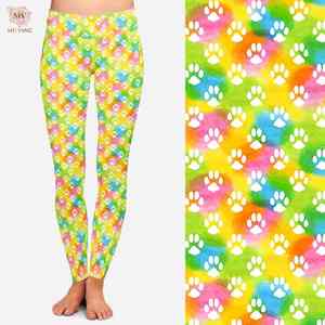 กางเกงขาสั้นเอวสูงแฟชั่นผู้หญิงพิมพ์ลายสำหรับฤดูใบไม้ร่วงและฤดูหนาวกางเกงระบายอากาศ - Product Image 5