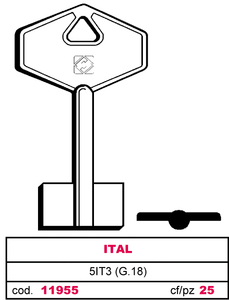 Chiave per Pompa 5it3 (g.Vas 0) Ital - Product Image 1