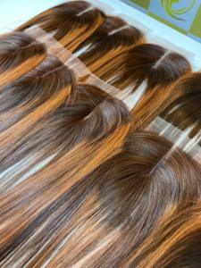 PIANO COLOR MARRÓN CIERRE DE ENCAJE BONESTRAIGHT TRANSPARENTE 100% DENSIDAD LISO Y SEDA DE 8 A 40 PULGADAS HECHO EN VIET NAM 2024 - Product Image 2