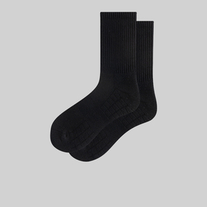 Venta al por mayor transpirable logotipo personalizado 100% algodón diseñador blanco negro hombres secado rápido equipo hombres tejido correr calcetines atléticos - Product Image 6