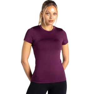 เสื้อยืดออกกำลังกายผู้หญิง คอกลม ผ้าฝ้าย ฤดูร้อน ปี 2026 ขายส่ง 200 กรัม คุณภาพสูง สำหรับออกกำลังกายในยิม - Product Image 1