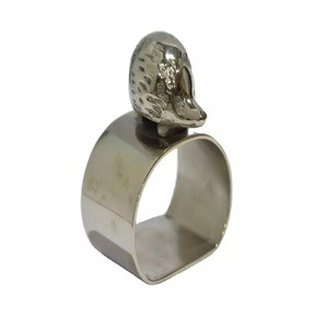 Design minimaliste en métal Designer rond de serviette couleur argent brillant poli table décorative mariage pièce maîtresse bouilloire Design - Product Image 5