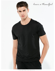 Camiseta blanca transpirable de manga corta antiincrustante impermeable hidrofóbica para hombres marca de hilos más finos ajuste Regular no tejido - Product Image 3