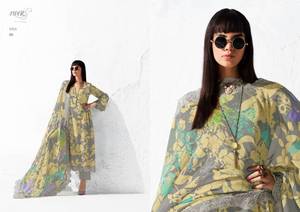 Muselina pura Impresión digital Bordado Salwar Kameez Colección Ropa india y pakistaní Precio al por mayor para ropa de fiesta - Product Image 5