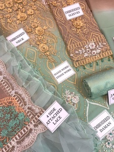 Salwar Kameez de Chifón con Bordado Intenso Estilo Indio-Pakistaní, Ideal para Ocasiones Especiales, Lavable y de Alta Calidad, Éxito de Ventas Verano 2022 - Product Image 4