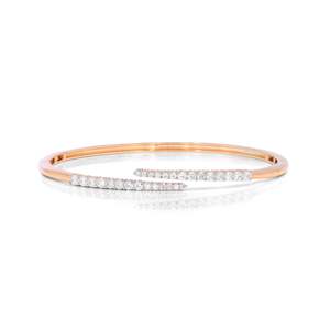 Round Diamond Luxurious Adjustable <b>Bangle</b> - Product Image 3