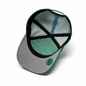 Gorra de béisbol de Golf de 5 paneles personalizable VN OEM, parche de goma de PVC, logotipo cortado con láser, cinta de plástico interior de colores de costura impermeable - Product Image 6