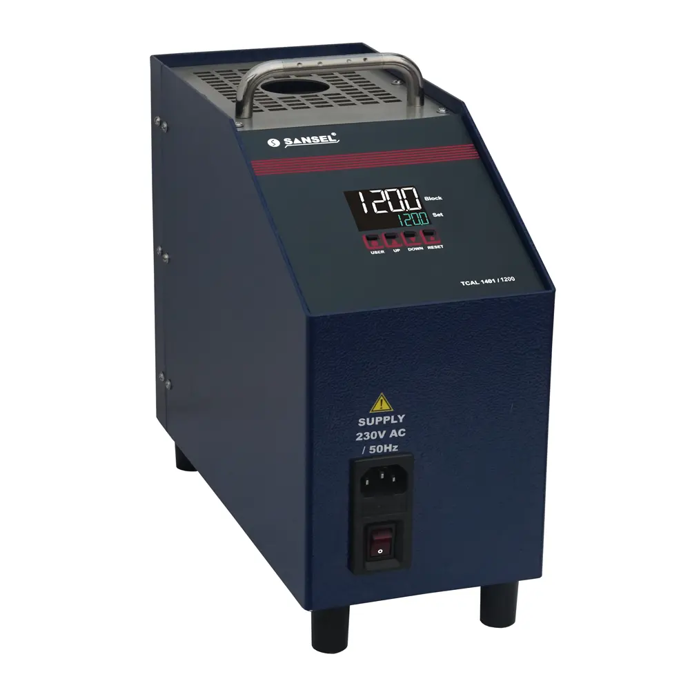 Calibrador de temperatura de bloque seco económico de alta calidad Sansel modelo TCAL 1401/1200
