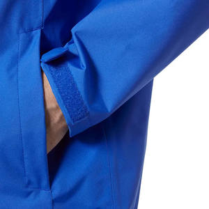 Veste coupe-vent légère bleue pour hommes Veste de pluie imperméable coupe-vent d'extérieur Capuche réglable Processus teint de haute qualité Nouveau - Product Image 4