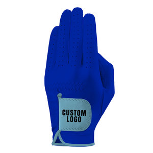 Gant de golf en microfibre violette pour droitier, logo personnalisé, fermeture auto-agrippante antidérapante, unisexe - Product Image 3