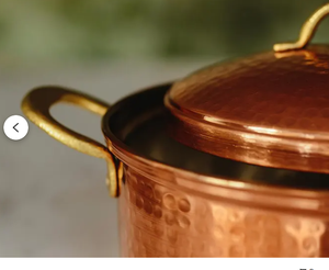 Ollas de cocina tradicionales indias de latón puro y cobre y Handi para servir y cocinar - Product Image 3